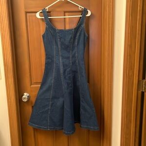 Panel denim midi dress size xs 2. Great condition!